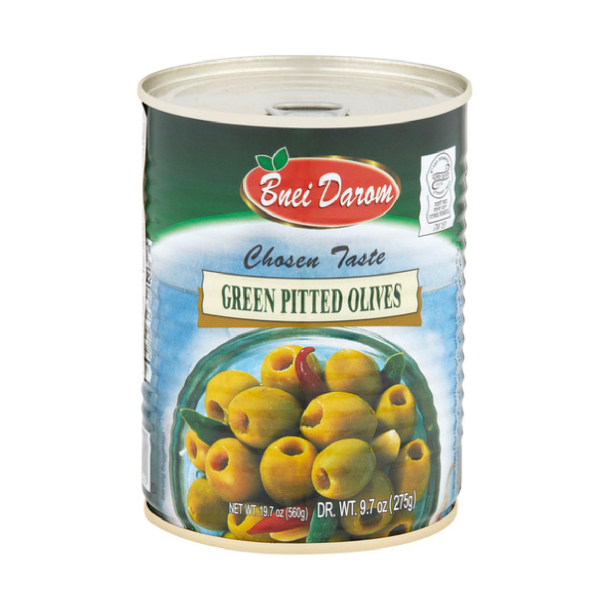Bnei Darom Green Pitted Olives 560g