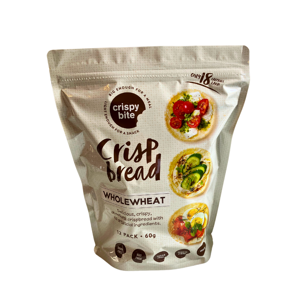 Crispy Bite Crisp Bread Whole Wheat Crackers 60g