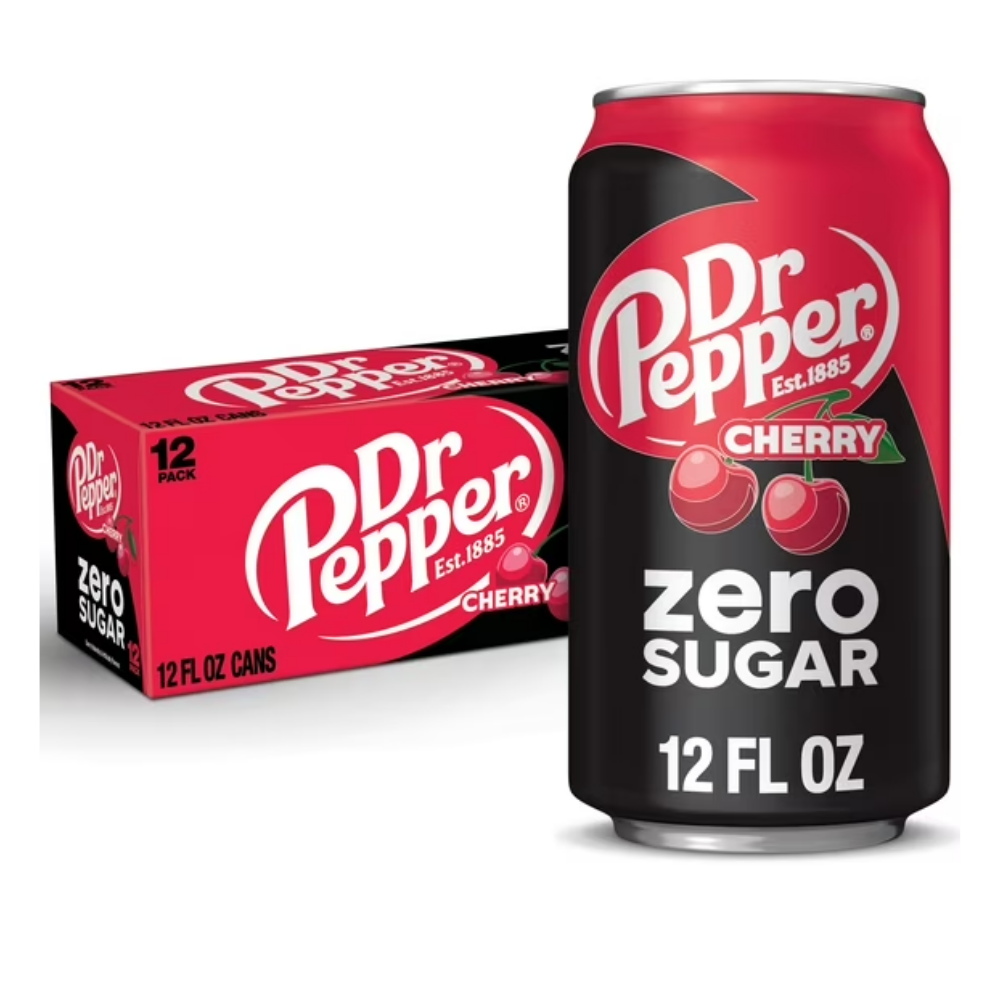 Dr Pepper Cherry Zero Sugar 355ml 12 Pack