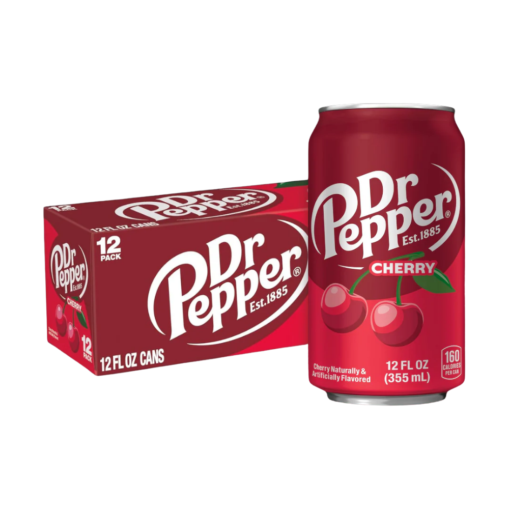 Dr Pepper Cherry Cans 355ml 12 Pack