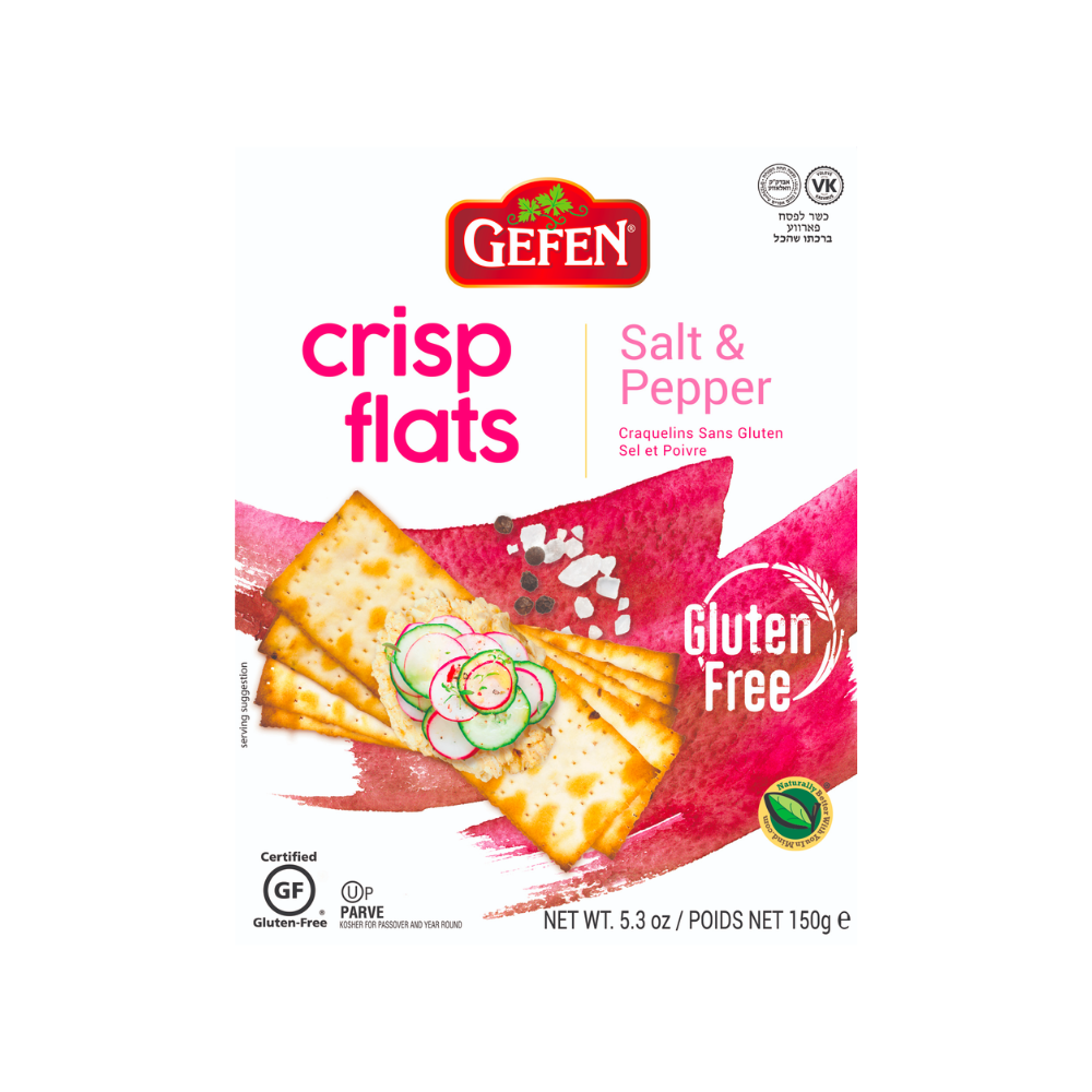 Gefen Crisp Flats Gluten Free Salt & Pepper 150g