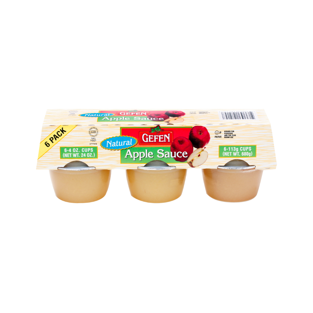 Gefen Natural Apple Sauce 6-Pack x 113g