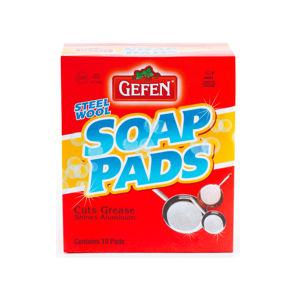 Gefen Steel Wool Soap Pads 1O Pads