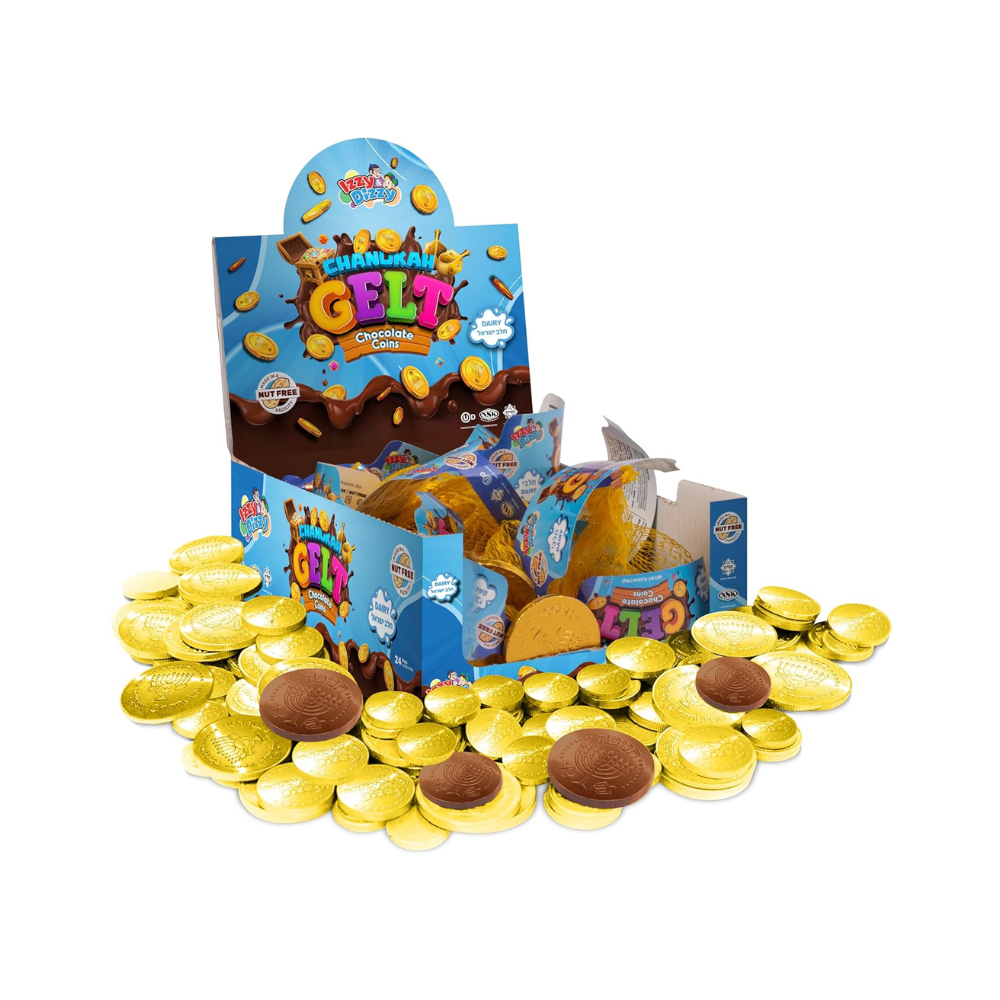 Izzy & Dizzy Milk Chocolate Coins Gold 24 x 18g