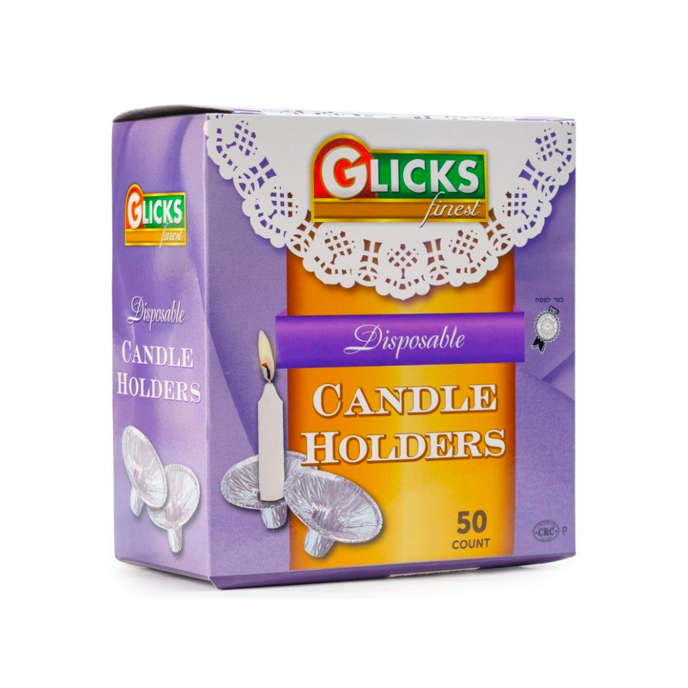 Glicks Foil Candle Holders Disposable 50 Count