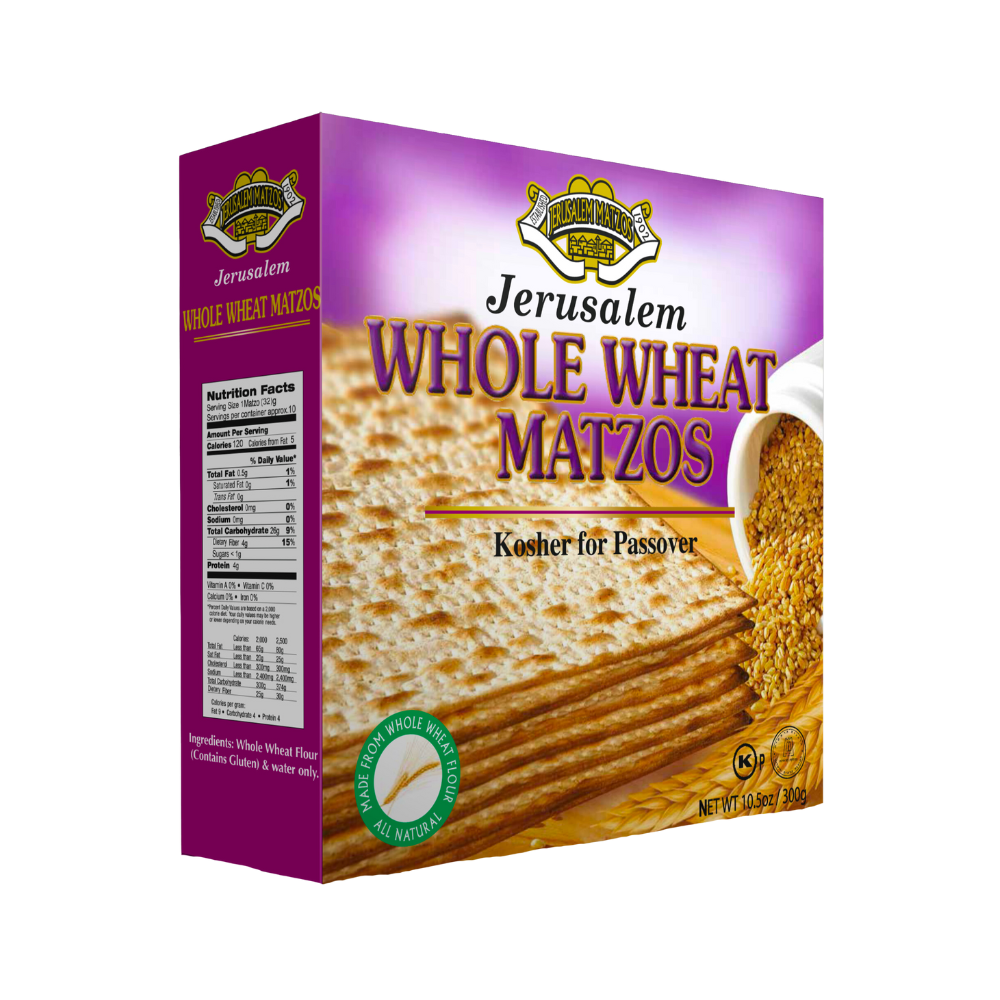 Jerusalem Whole Wheat Matzos 300g