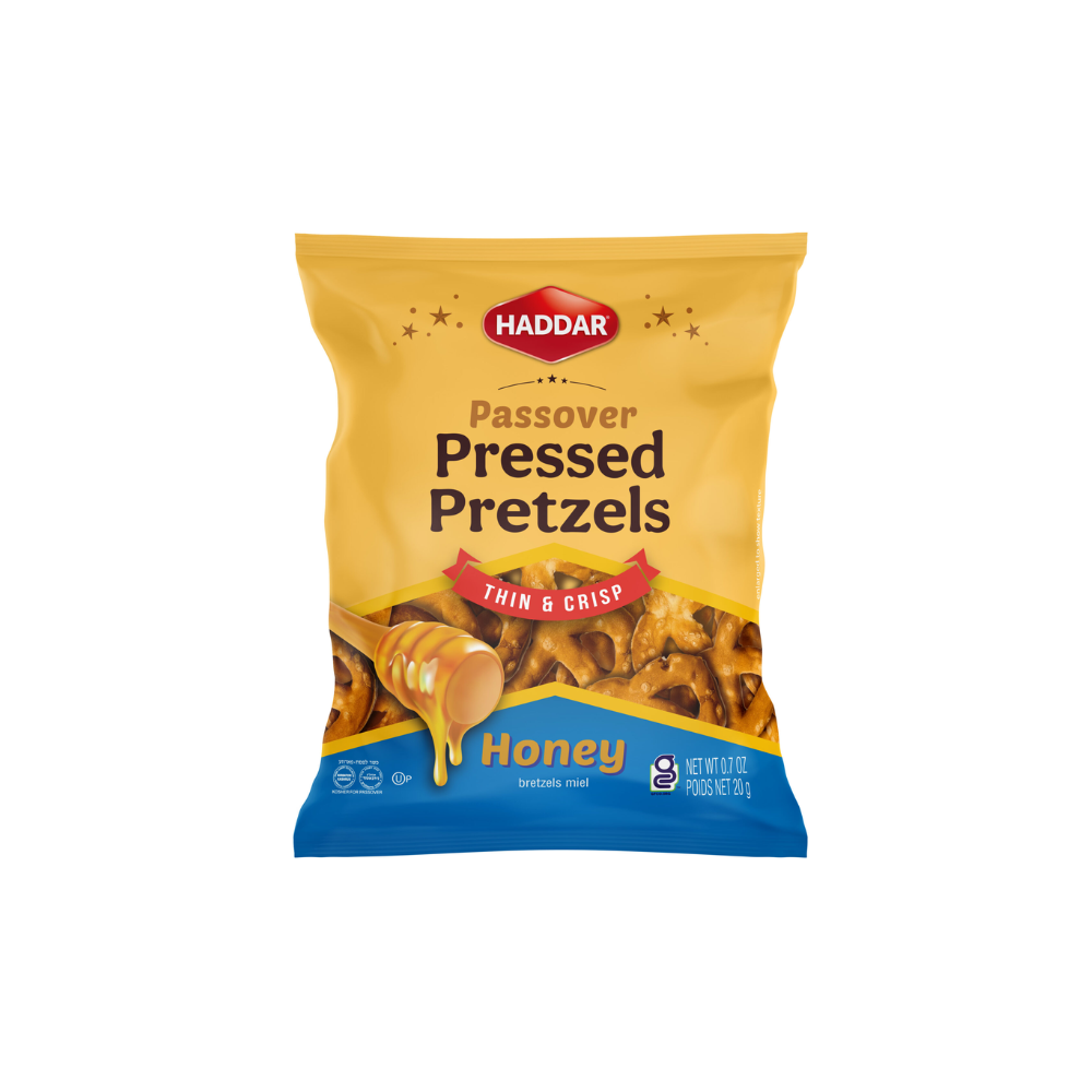 Haddar Gluten Free Pressed Honey Pretzels 20g