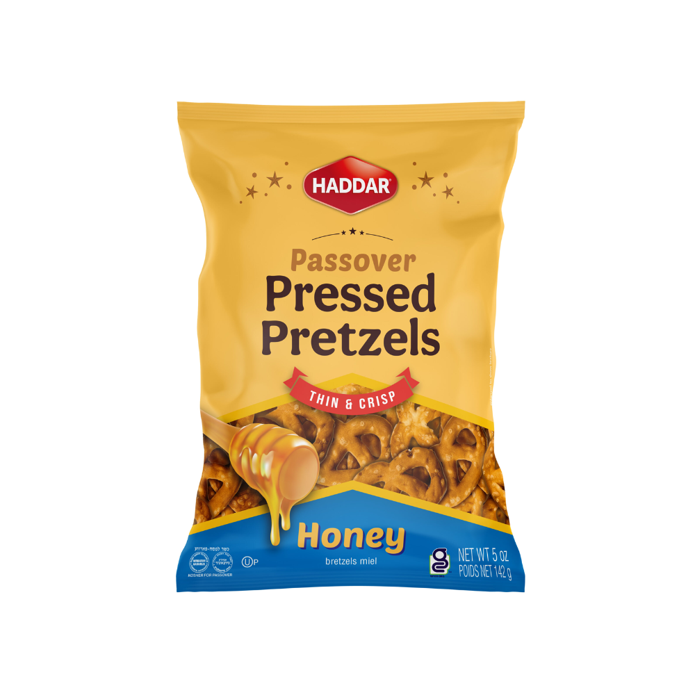 Haddar Gluten Free Pressed Honey Pretzels 140g