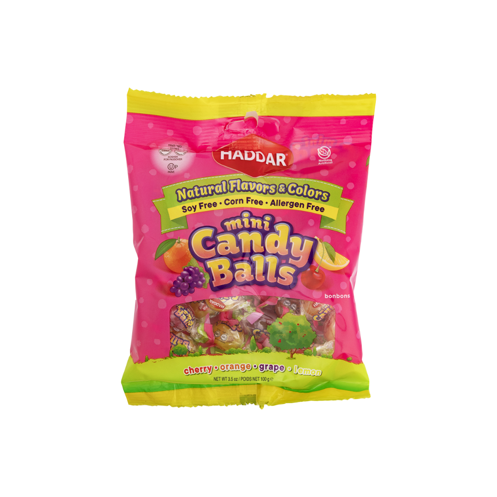 Haddar Fruity Mini Candy Balls 100g
