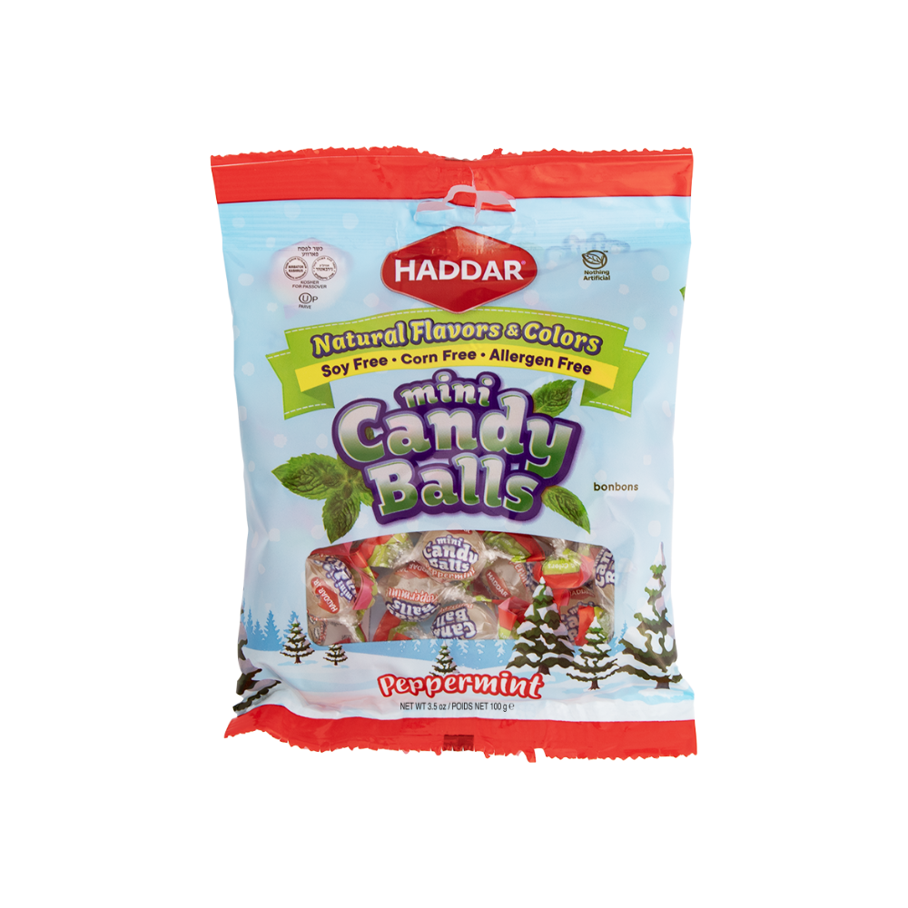Haddar Peppermint Mini Candy Balls 100g