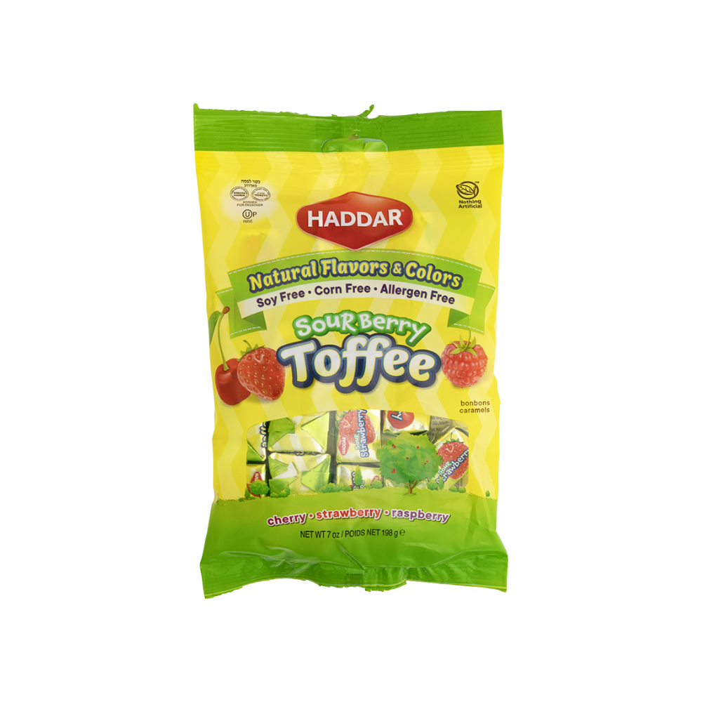 Haddar Sour Berry Fruit Toffees 198g