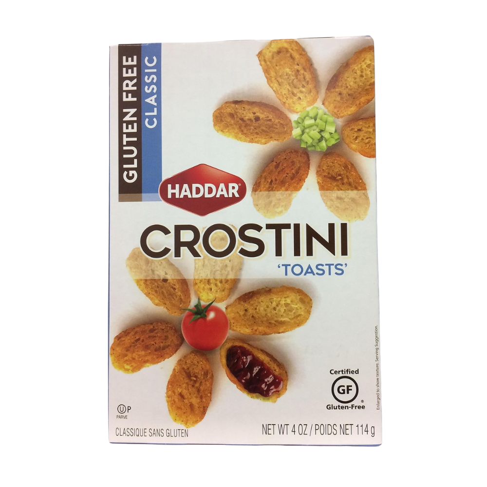 Haddar Gluten Free Crostini Toasts Orginal 113g