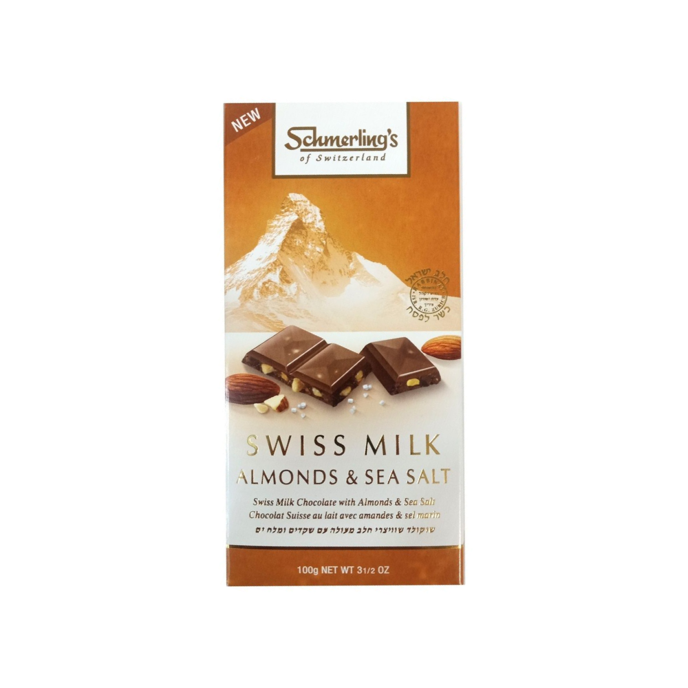 Schmerling Milk Almond & Sea Salt Chocolate 100g