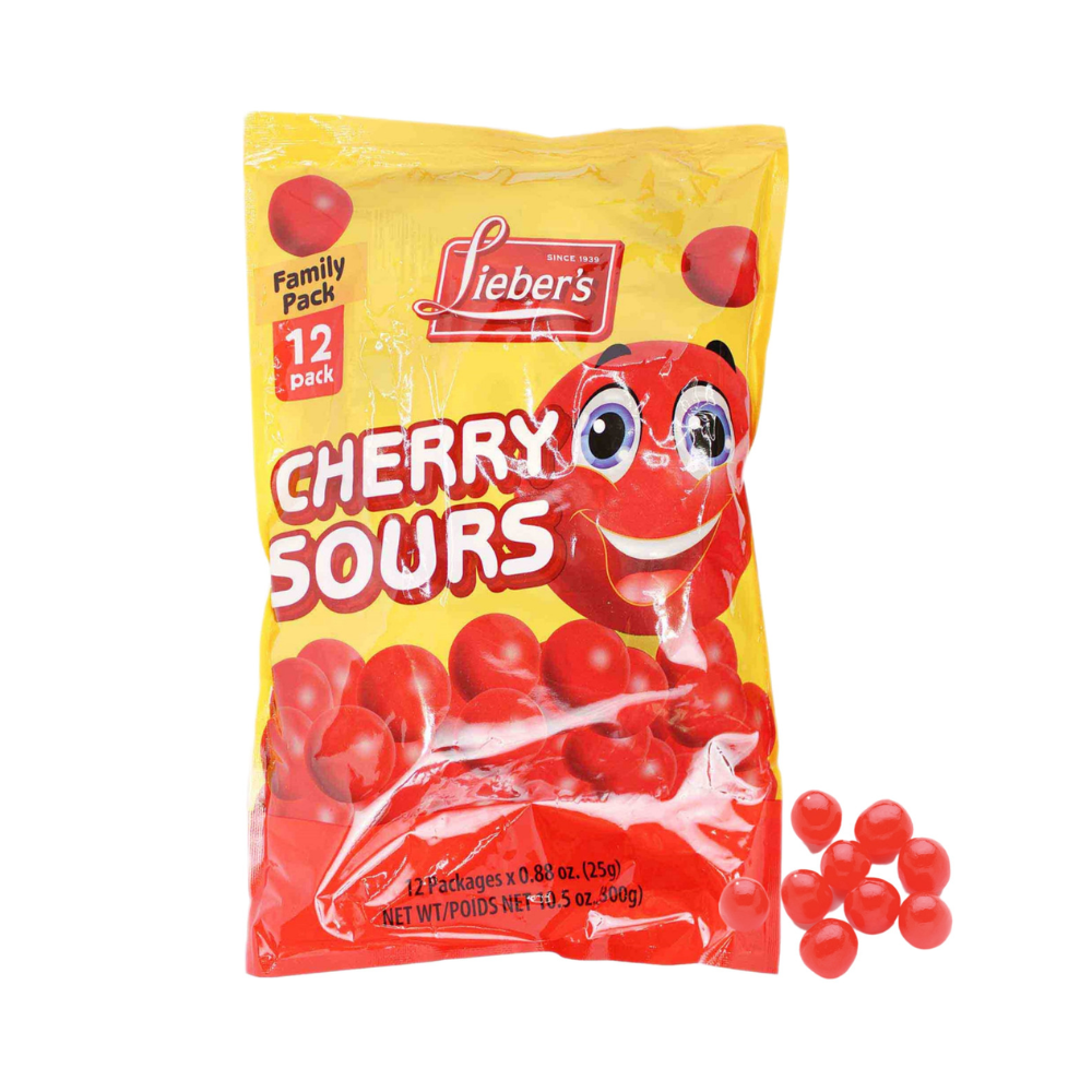 Liebers Cherry Sours Family Pack 12 x 25g
