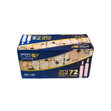 Menora Shabbat Candles 3 HR 72 Pack