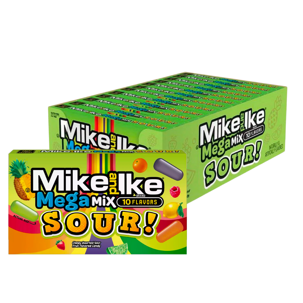 Mike & Ike Mega Mix Sour 120g x 12