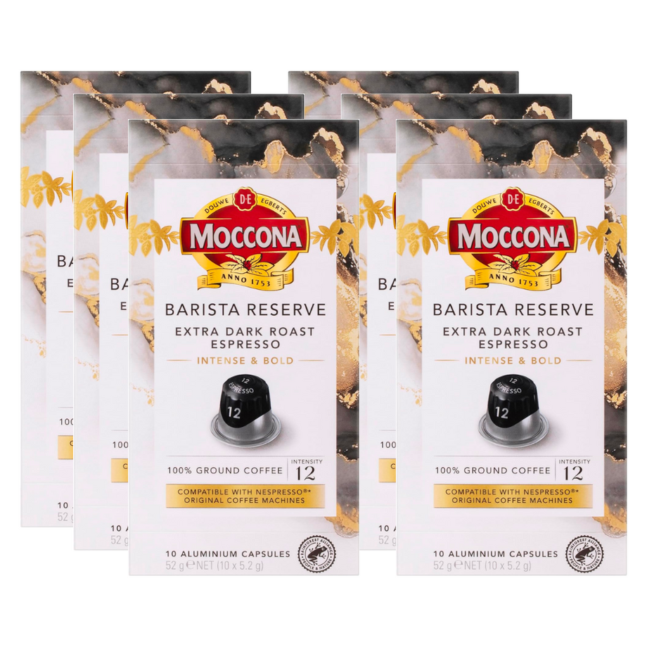 Moccona Barista Reserve Extra Dark Roast Espresso Intensity 12