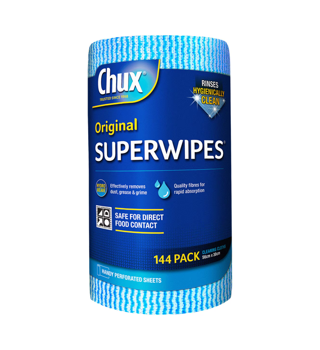 Chux Original Superwipes 144 Wipes 65m x 30cm