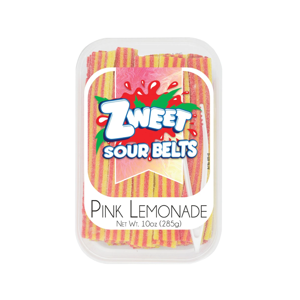 ZWEET SOUR BELTS PINK LEMONADE 285g