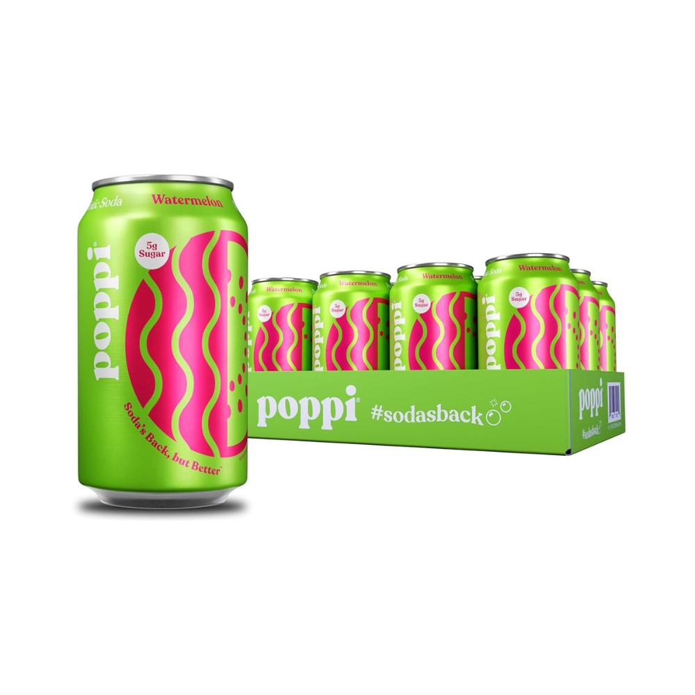 Poppi Prebiotic Soda Watermelon 355ml x 12