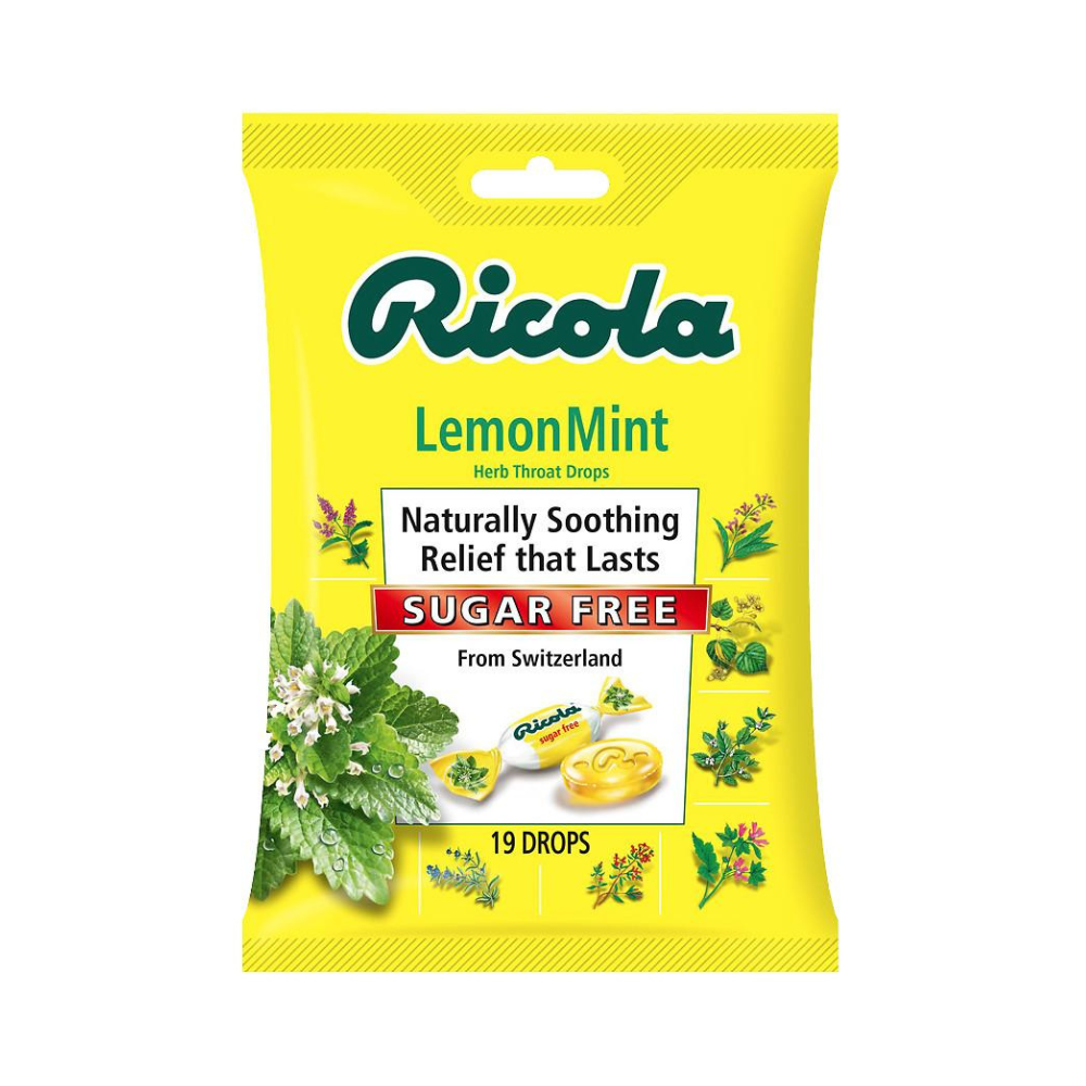 Ricola Lemon Mint Sugar Free 19 Drops