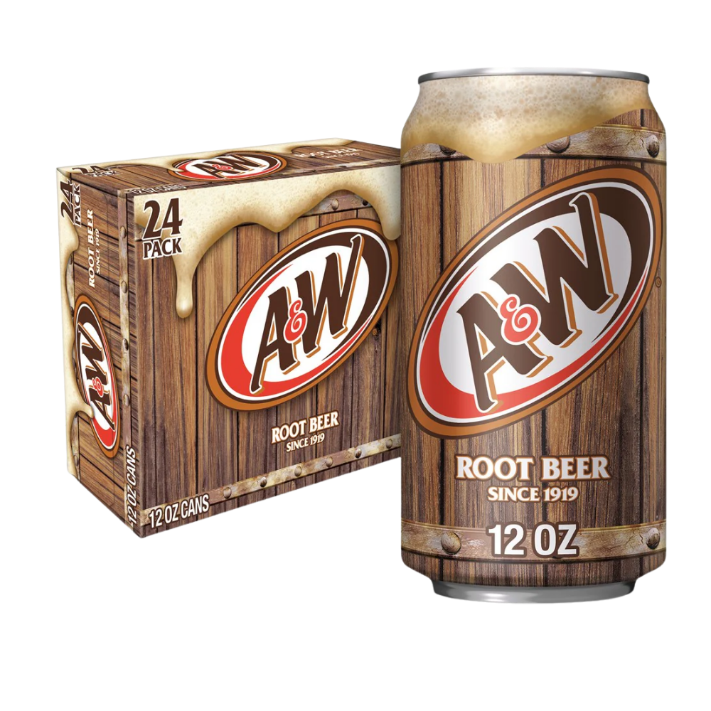 A&W Root Beer 355ml 24 Pack