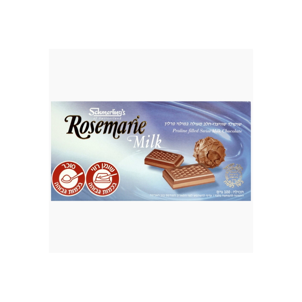 Schmerling Rosemarie Milk Chocolate 100g