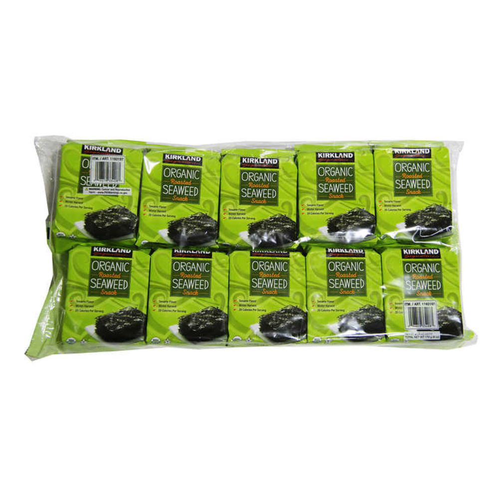 Kirkland Signature Organic Roasted Seaweed 10 x 17g