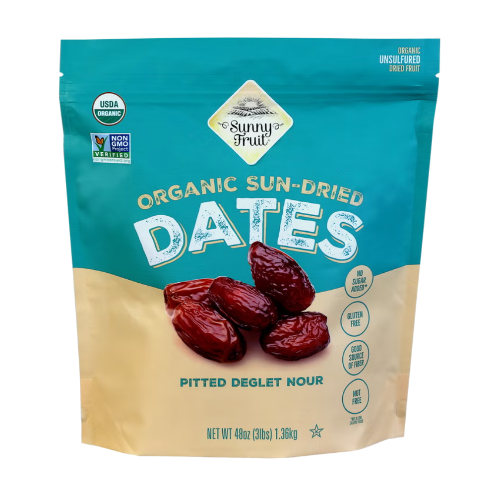 Sunny Fruit Organic Pitted Dried Dates 1.36kg