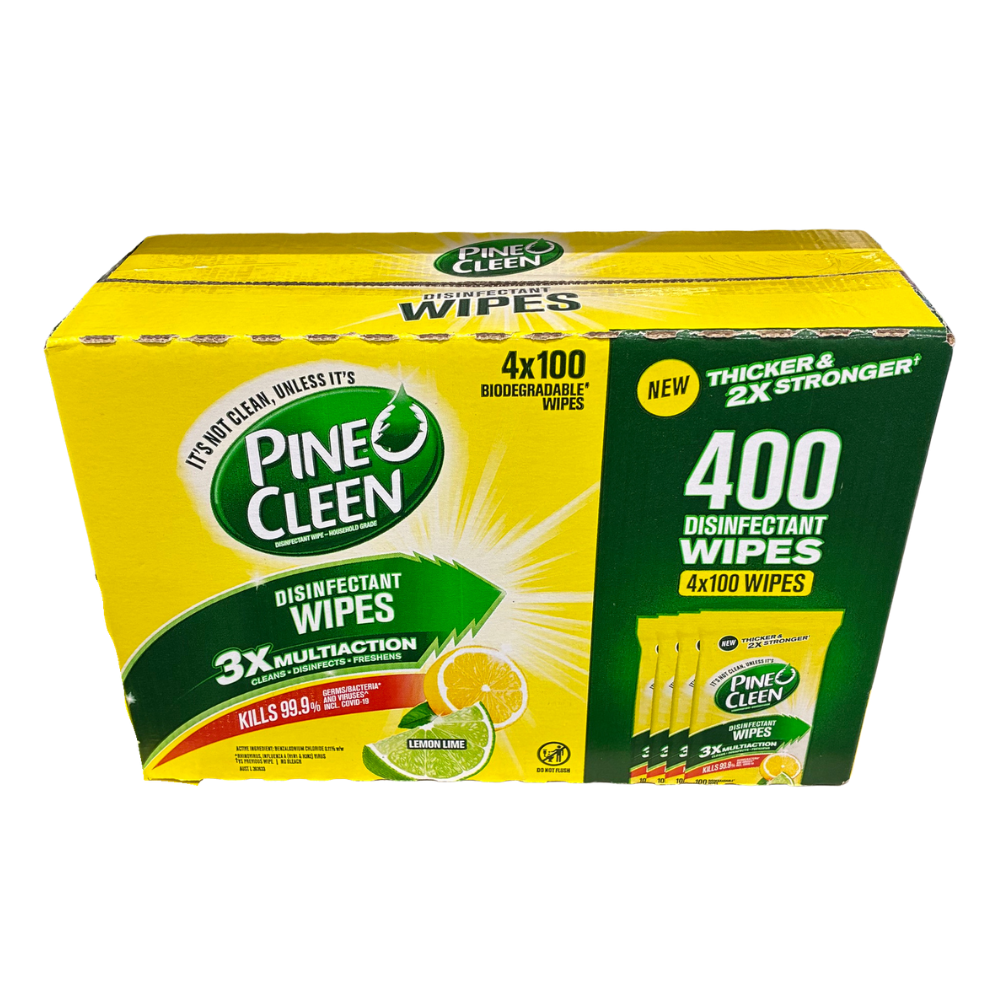 Pineo Cleen Disinfectant Wipes 4 x 100 Wipes