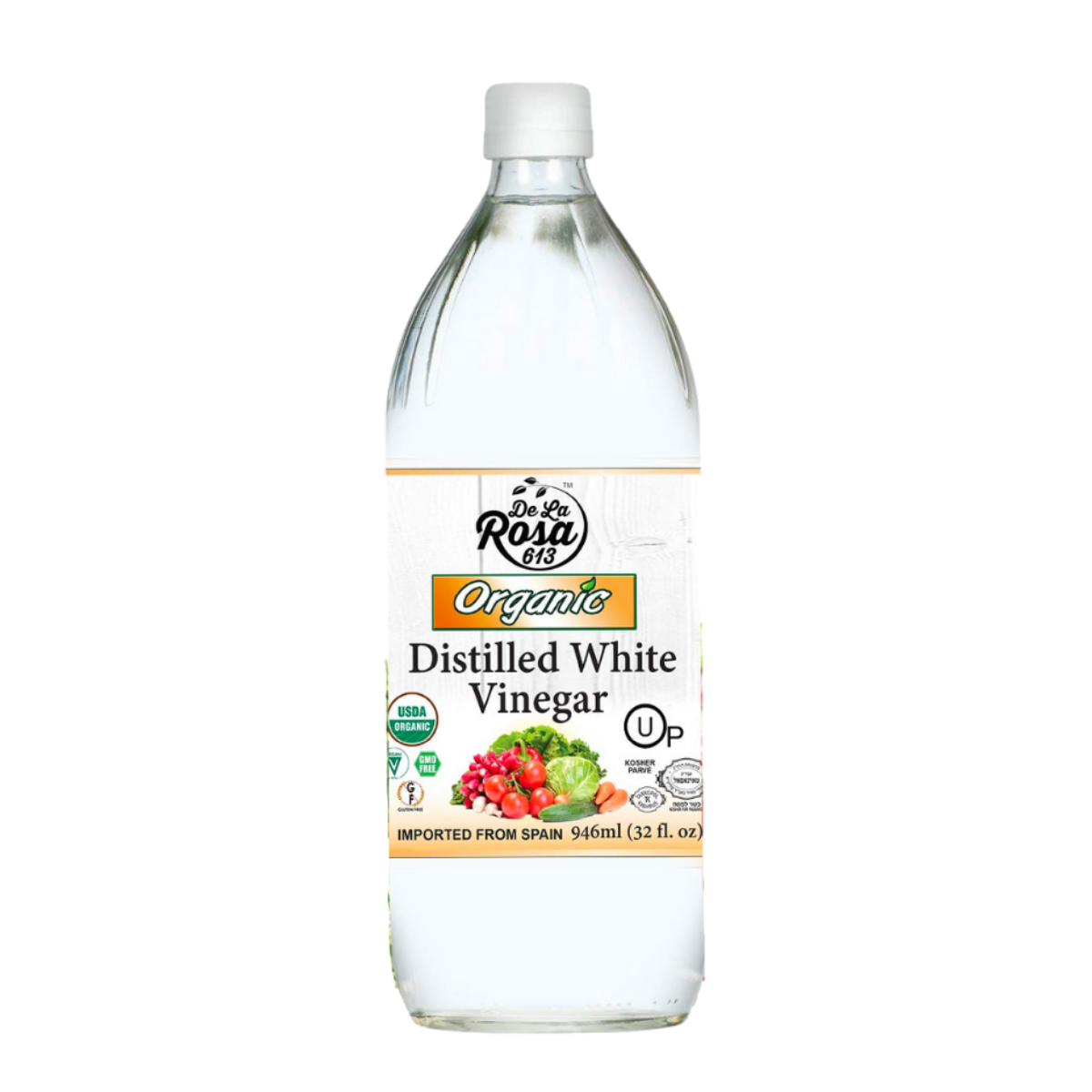 De La Rosa Organic Distilled White Vinegar 946ml
