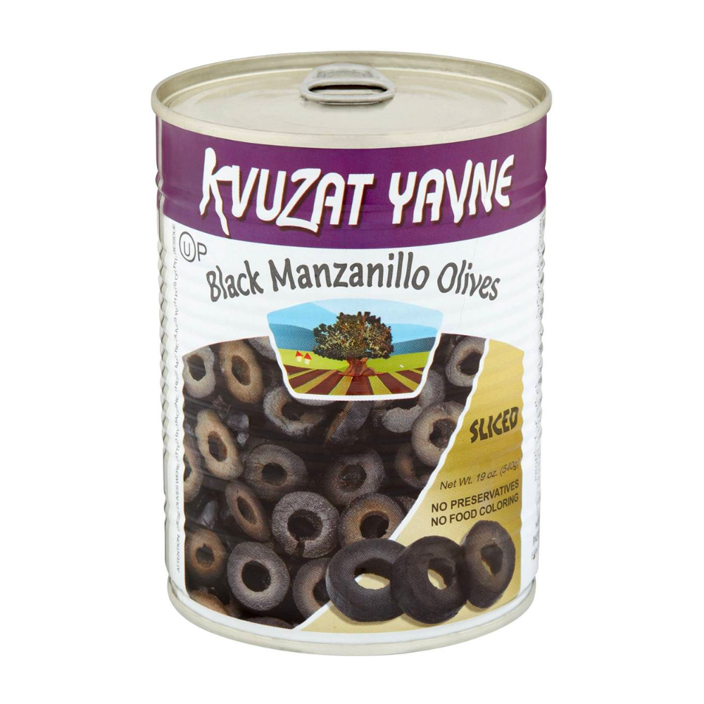Kvuzat Yavne Sliced Black Olives 540g