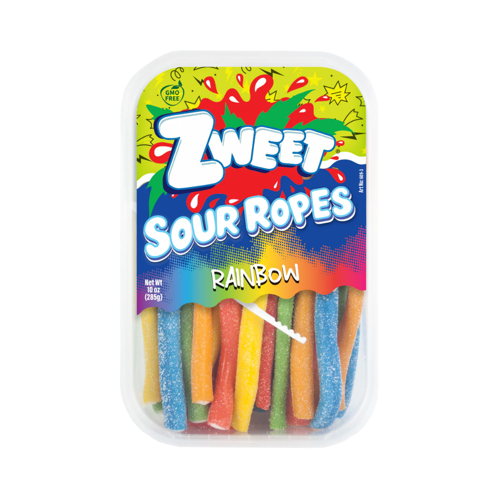 ZWEET SOUR ROPES RAINBOW 285g