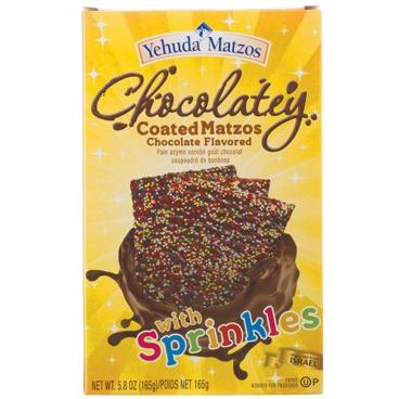 Yehuda Chocolate Coated Matzos With Sprinkles 165g