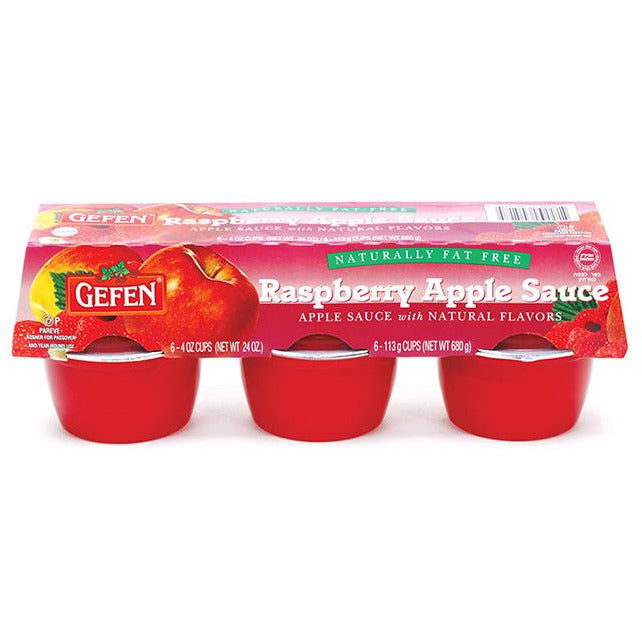 Gefen Raspberry & Apple Sauce 6-Pack x 113g – Solly's Online Grocery