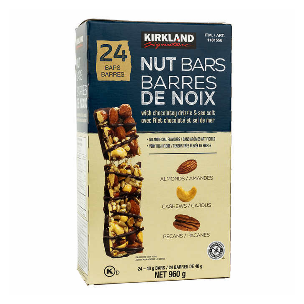 Kirkland Signature Nut Bars Cocoa & Sea Salt 24 Pack