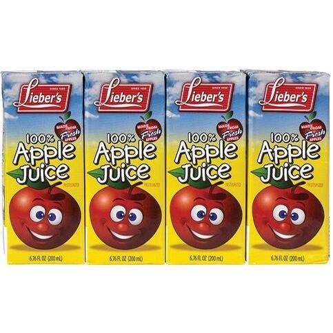 Liebers Apple Juice Tetra 4 x 200ml