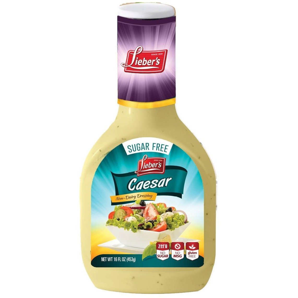 Liebers Caesar Salad Dressing Sugar Free 453g
