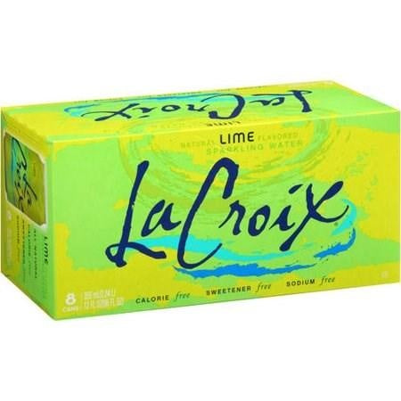 La Croix Sparkling Water Lime 355ml x 8