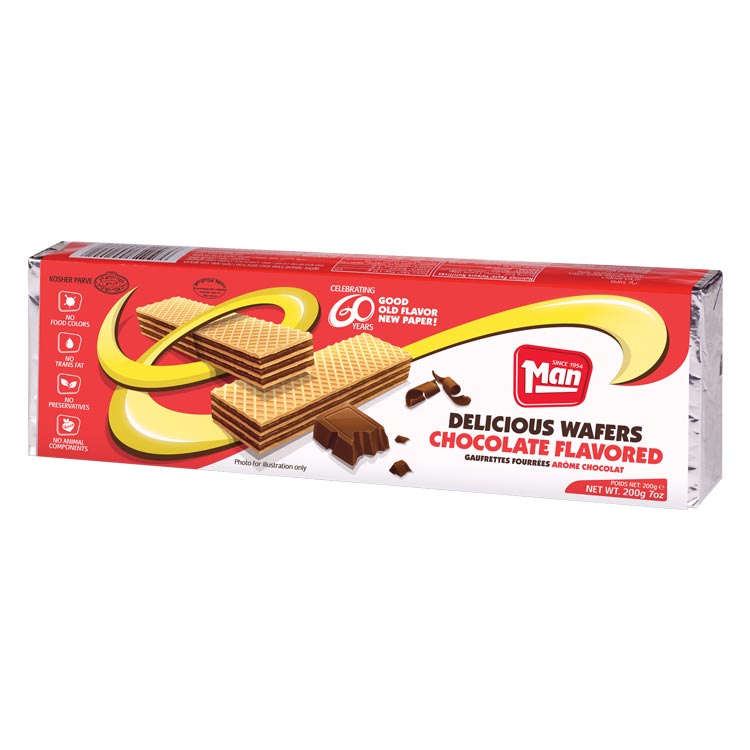 Man Chocolate Wafers 200g