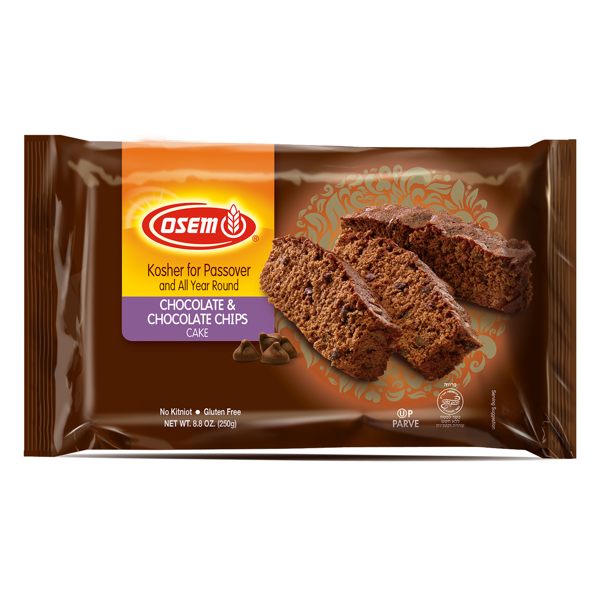 Osem Chocolate & Chocolate Chips Cake 250g