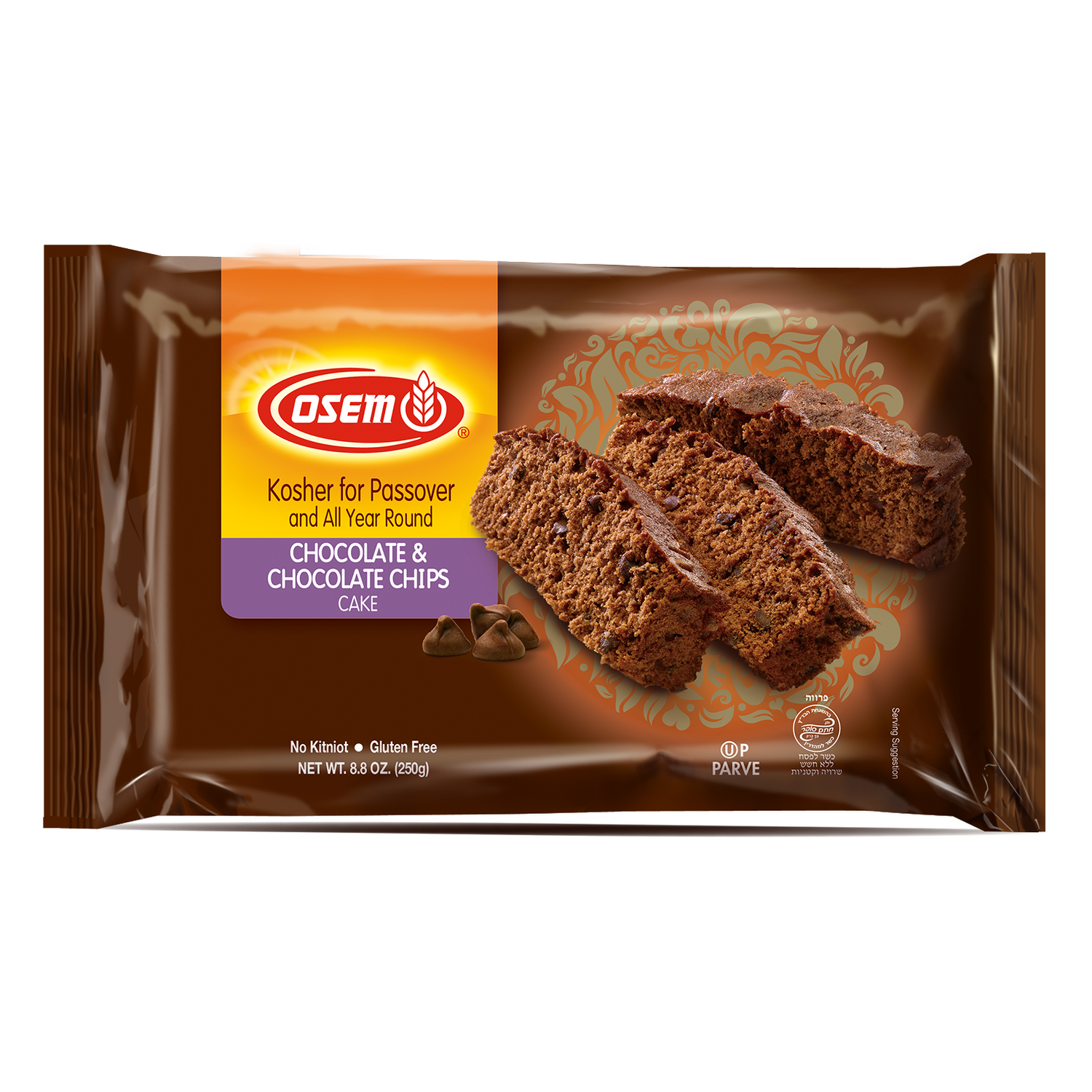 Osem Chocolate & Chocolate Chips Cake 250g
