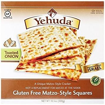 Yehuda Gluten Free Matzah Style Squares Onion 300g