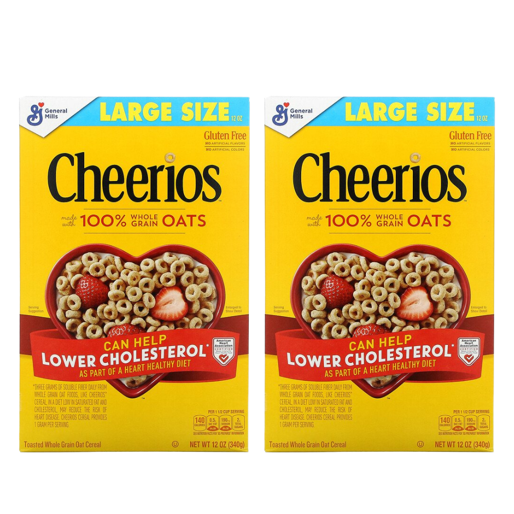 Cheerios Original Cereal Large Size 340g x 2