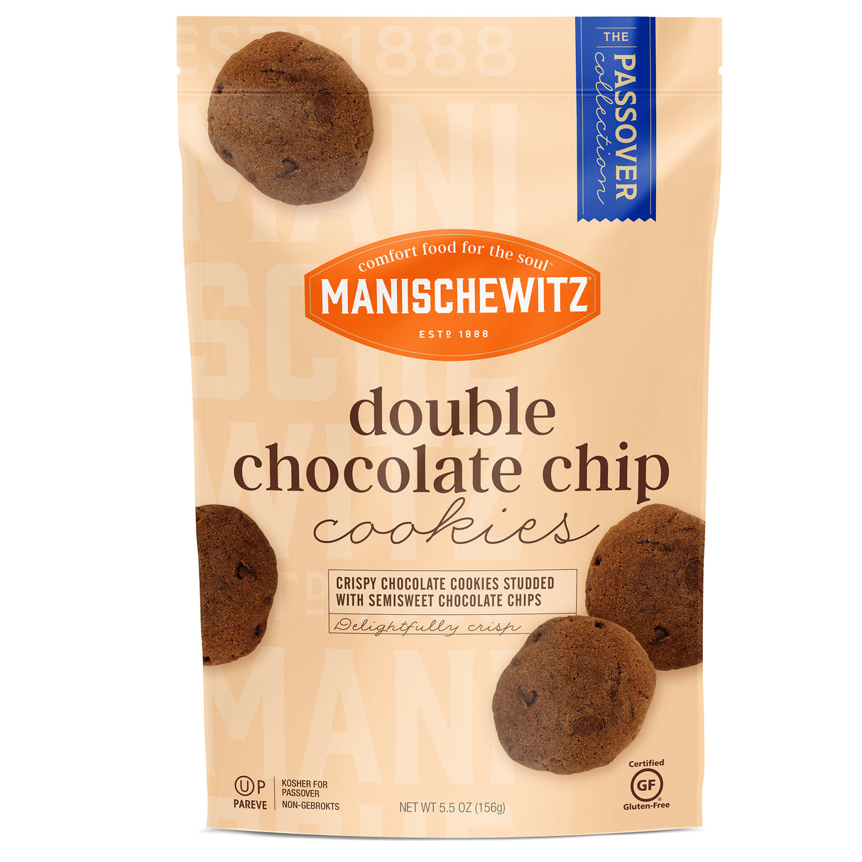 Manischewitz Double Chocolate Chip Cookies 156g