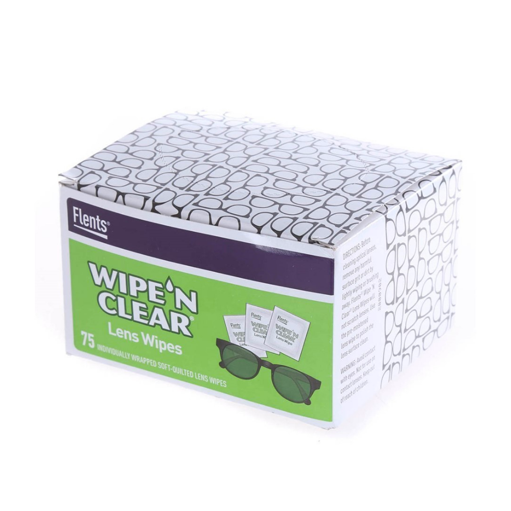 Flents Lens Wipes Wipe n' Clear 75 pack