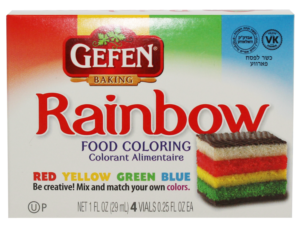 Gefen 4 Pack Food Colouring 29ml