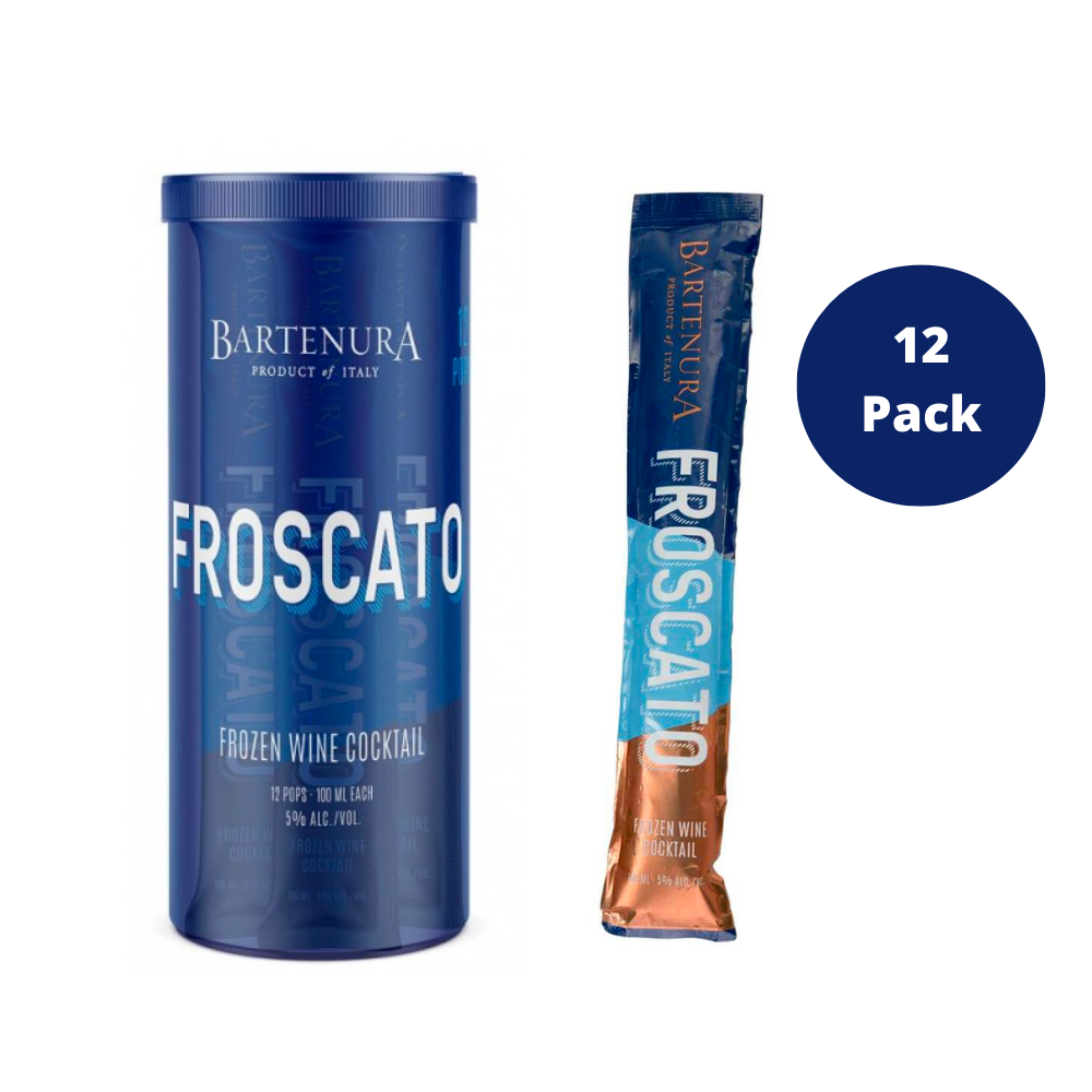 Bartenura Froscato Frozen Wine Cocktail 12 Pops x 100ml (1.2 Ltr Total)