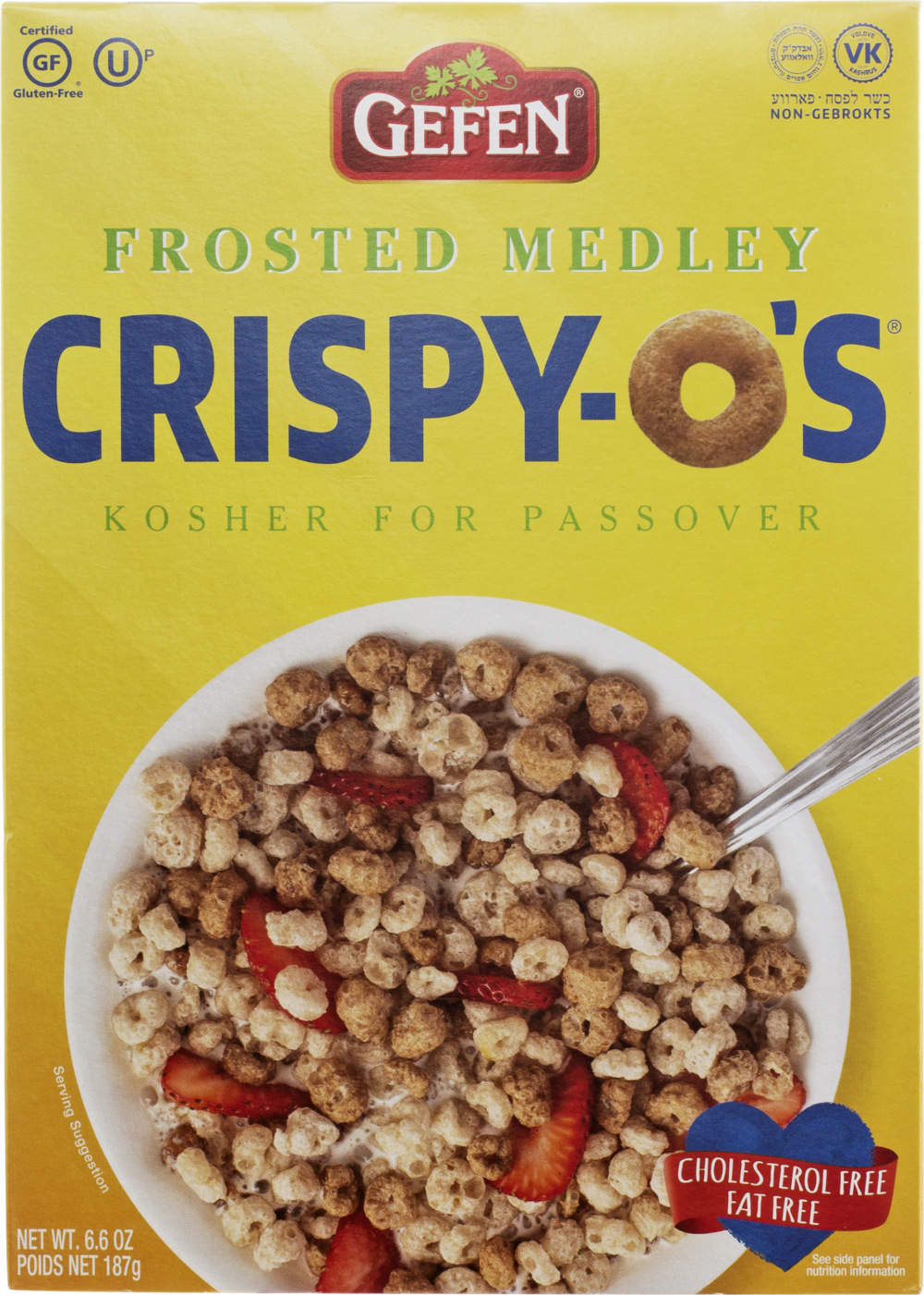 Gefen Crispy O's Cereal Frosted Medley 187g