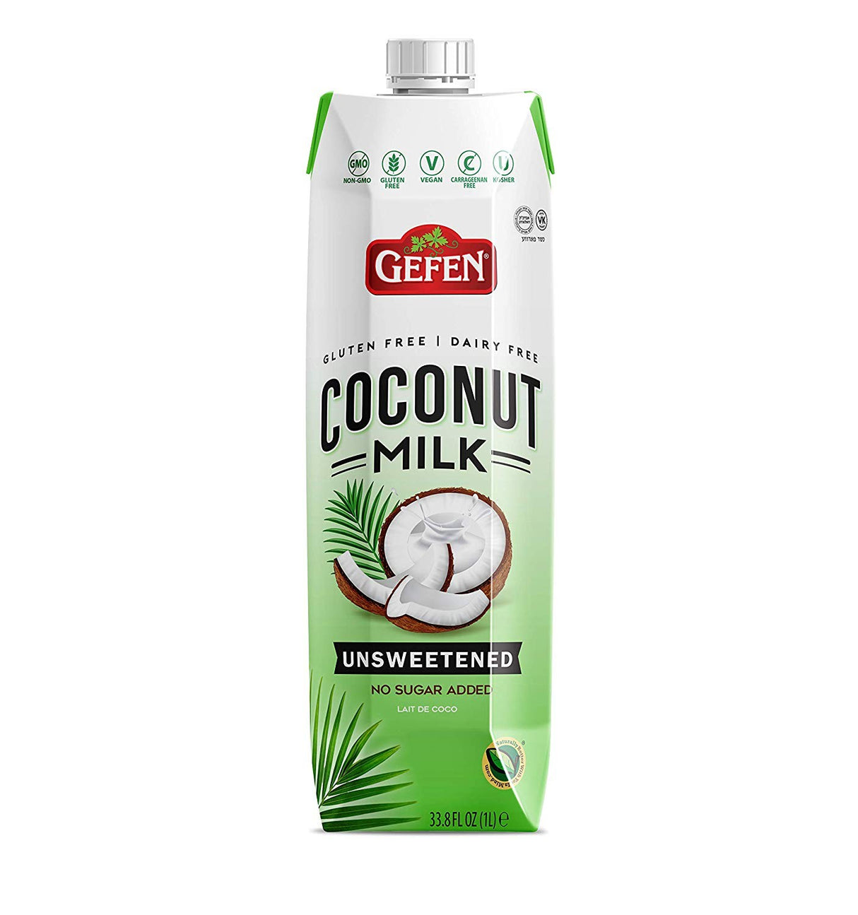 Gefen Coconut Milk Unsweetened 1L